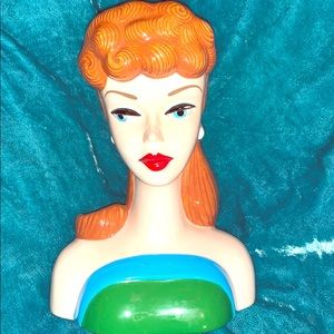 barbie head vase